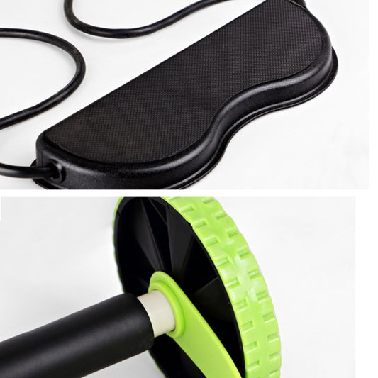 Multifunctional Exercise Home Fitness Equipment Intensity Adjustable Abdominal Wheel Resistance Pull Rope Muscle Power, Green