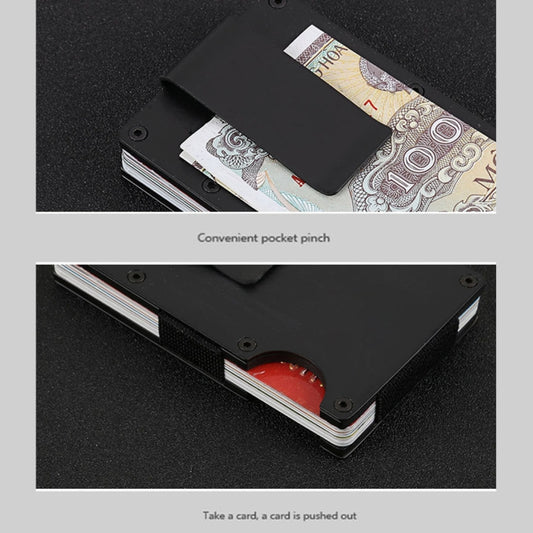Slim Wallet Money Clip Credit Card Holder, Random Color, X-11