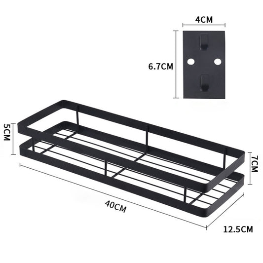 40cm Kitchen Punch-free Wall Mount Seasoning Storage Rack, 40cm
