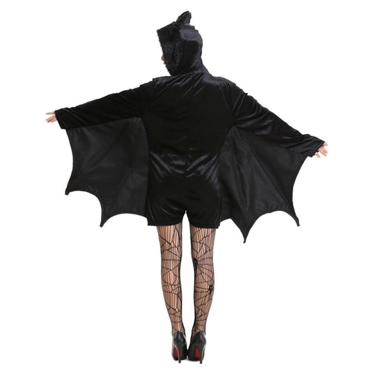 Halloween Costume Children and Women Bat Vampire Clothing Stage Performance Cosplay Clothing, Size:L, Bust: 94cm, Clothes Long: 73cm, Suggested Height:150-160cm, Size: L Adult