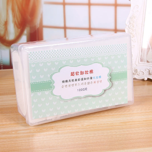 1000 PCS Soft Thin Makeup Facial Cotton Puff Pads