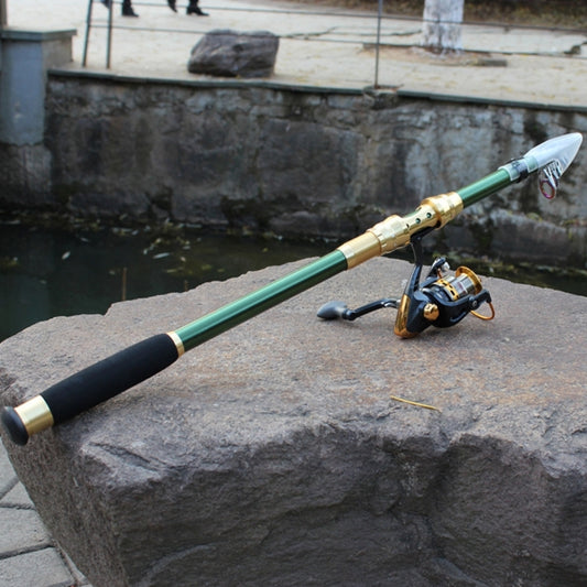 2.1m Carbon Pole Travel Portable Fishing Pole,Random Color Delivery, 2.1m