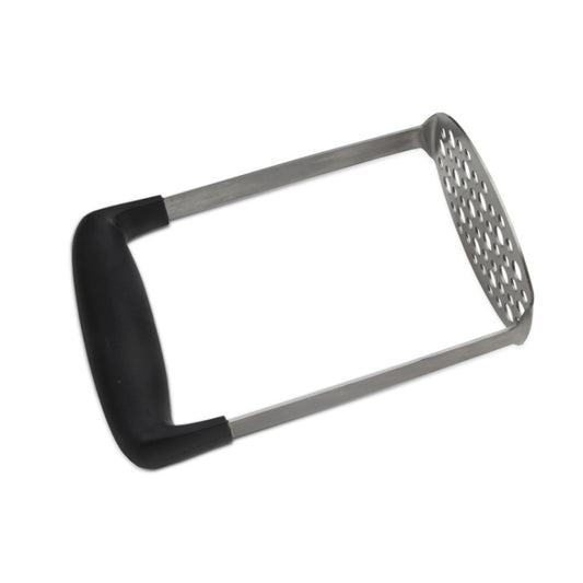 Stainless Steel Manual Pumpkin Potato Ricer Masher with Broad and Ergonomic Horizontal Handle, Single layer stainless