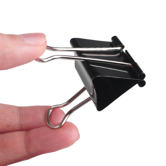 50PCS 32mm Black Metal Clip Notes Letter Paper Clip Office Bind, 50PCS / 32mm