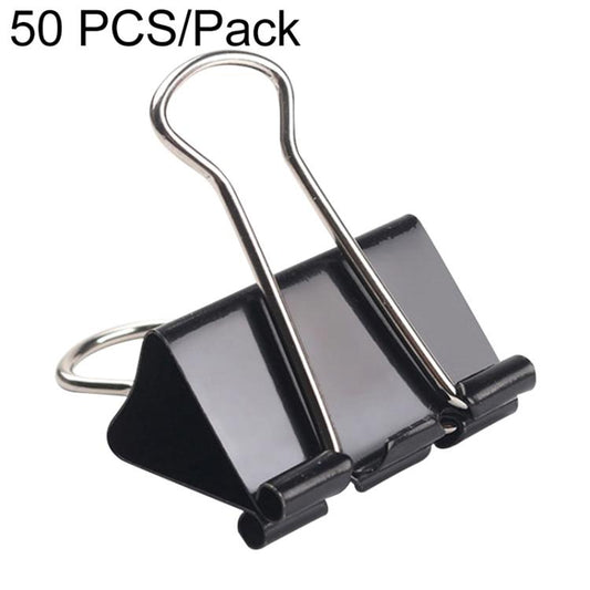50PCS 32mm Black Metal Clip Notes Letter Paper Clip Office Bind, 50PCS / 32mm