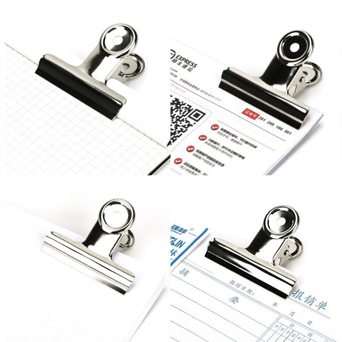 100PCS 22mm Silver Metal Stainless Steel Round Clip Notes Letter Paper Clip Office Bind Clip, 100PCS / 22mm