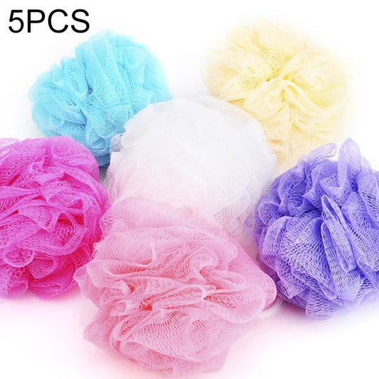 5 PCS Flower Bath Ball Bath Tubs Cool Ball Bath Towel Scrubber Body Cleaning Mesh Shower Wash Sponge,Random Color Delivery, Flower Bath Ball Wash Sponge