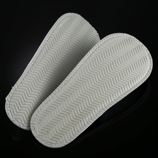 10 Pairs Hotel Supplies Portable Disposable Travel Slippers, Length: 26cm, Slippers