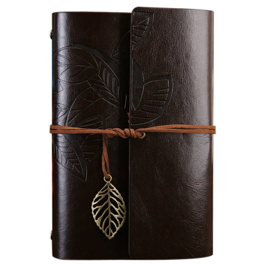 Creative Retro Autumn Leaves Pattern Loose-leaf Travel Diary Notebook, Size: S, S