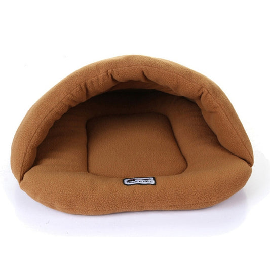 Slipper Shape Polar Fleece Warm Thicken Pet Dogs Cats House Size: L, 58×68×32cm, Size: L