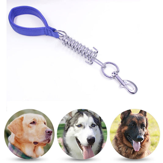 Pet Medium Large Dogs Cushion Traction Rope Spring Foam Handle Explosion-proof Short Chain, Size: 3mm*40cm, Foam Width: 2cm, Size: 3mm*40cm, Foam Width: 2cm