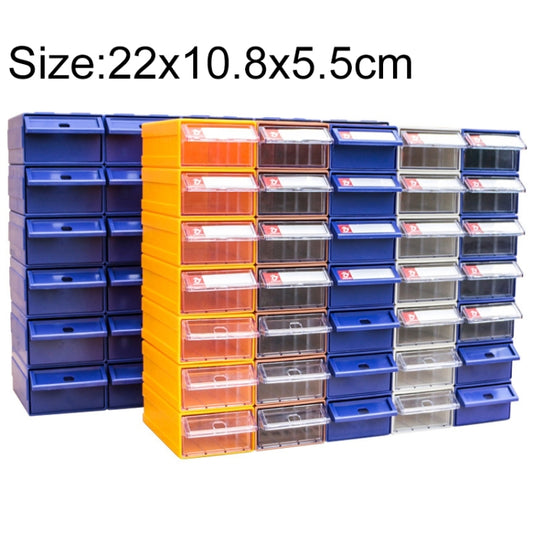 Thickened Combined Plastic Parts Cabinet Drawer Type Component Box Building Block Material Box Hardware Box, Random Color Delivery, Size: 22cm x 10.8cm x 5.5cm, Size: 22cm x 10.8cm x 5.5cm