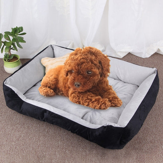Dog Bone Pattern Big Soft Warm Kennel Pet Dog Cat Mat Blanket, Size: M, 70×50×15cm, Size: M