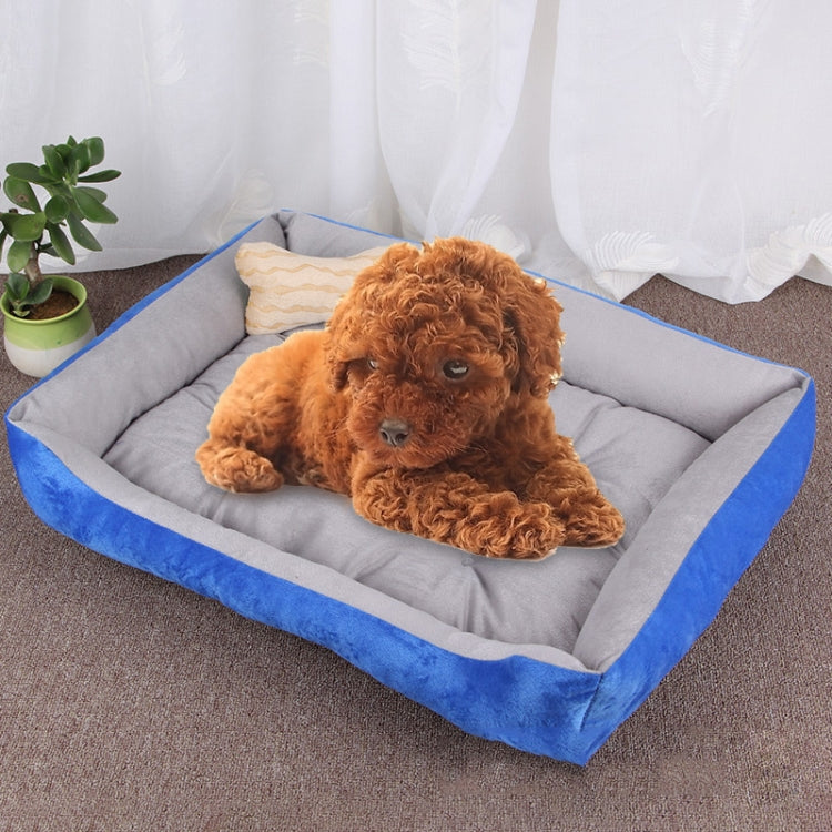 Dog Bone Pattern Big Soft Warm Kennel Pet Dog Cat Mat Blanket, Size: M, 70×50×15cm, Size: M