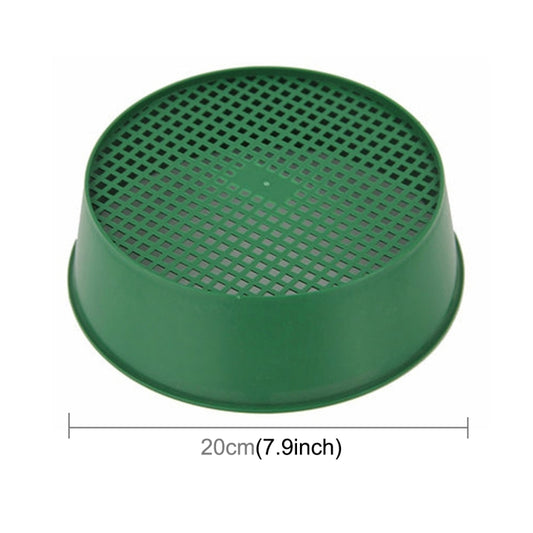 Plastic Mesh Sieve Soil Sieve PE Plastic Net Glasses of Gardening Tools Gardening Supplies, Sieve Diameter: 3 x 3.5mm, Plastic Mesh Sieve