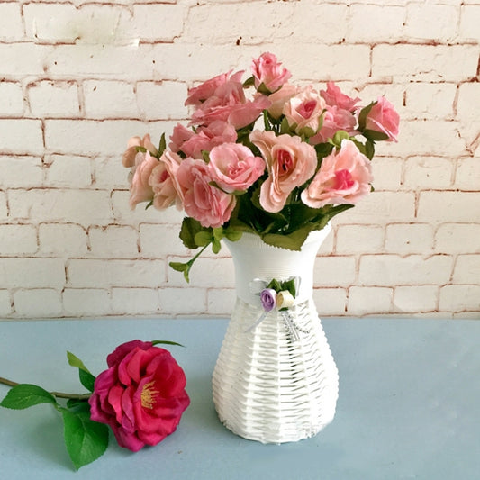 Plastic Flower Pots Medium Size Flower Pots Fashion Balcony Garden Plant Planter Home Decoration, Ribbon Random Color Delivery, Floral Vase 2