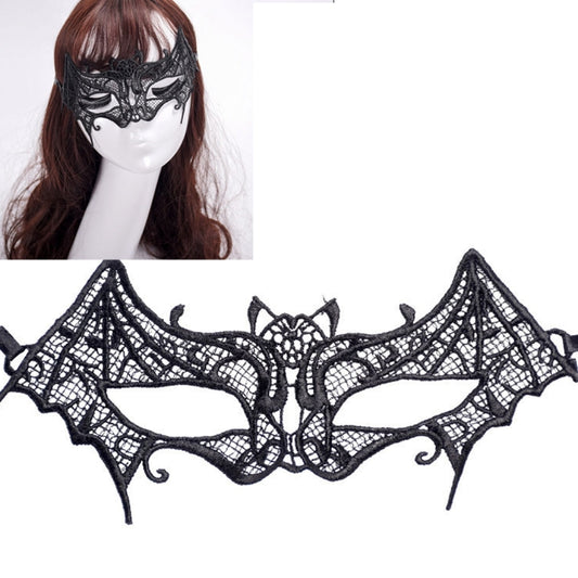 Halloween Masquerade Party Dance Sexy Lady Lace Bat Mask, Bat