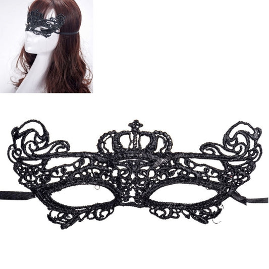 Halloween Masquerade Party Dance Sexy Lady Lace Crown Mask, Crown