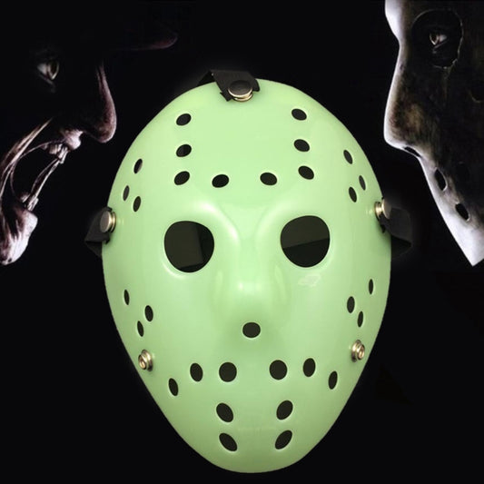 Halloween Party Cool Thicken Jason Mask, Red + Yellow, Fluorescent Green, Gold, Red + White, Silver, White