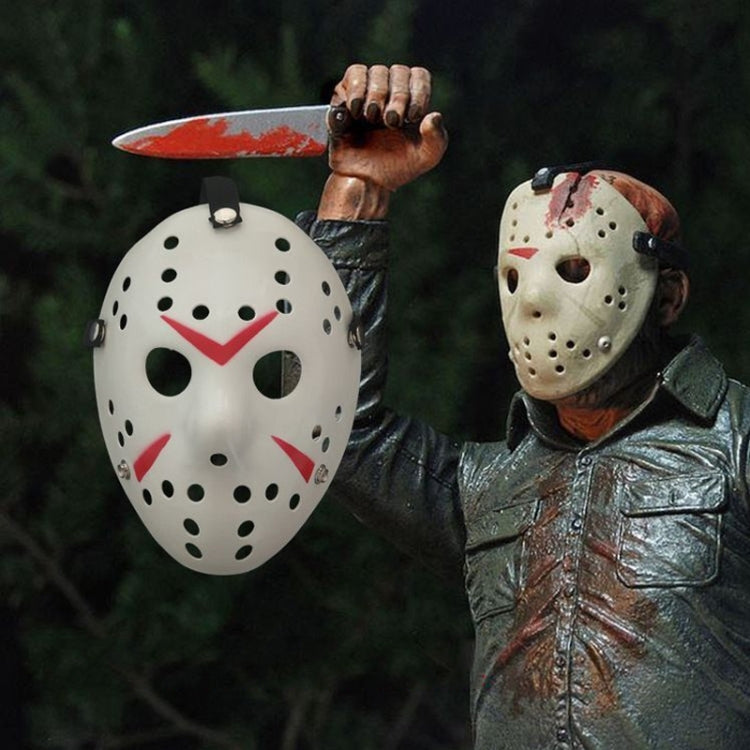 Halloween Party Cool Thicken Jason Mask, Red + Yellow, Fluorescent Green, Gold, Red + White, Silver, White