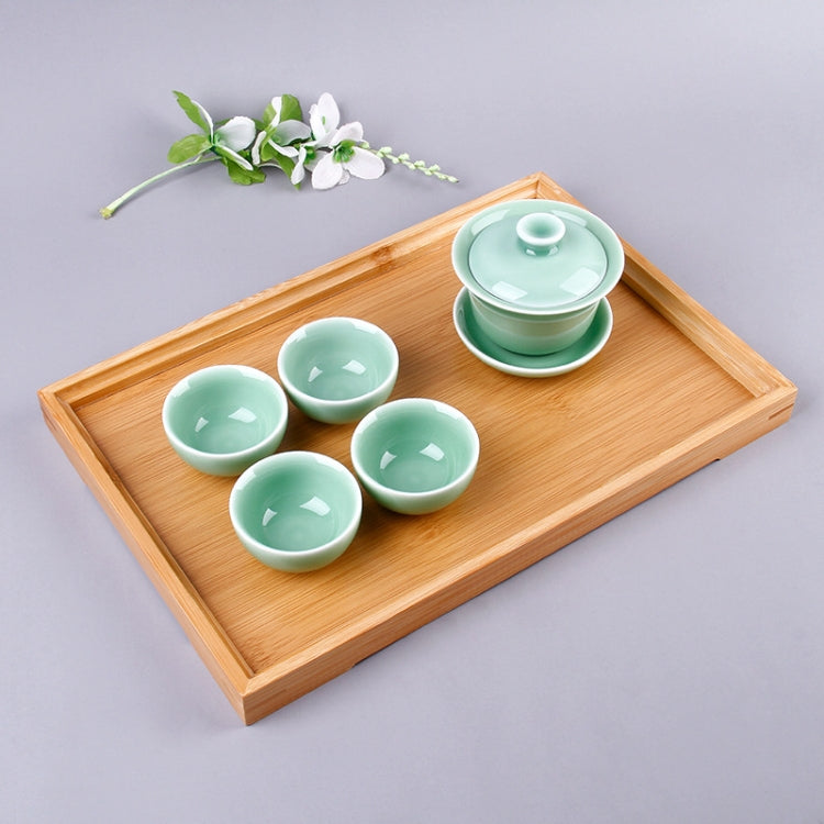 Bamboo Right Angle Tea Tray Tea Table, Size: 44x32cm, Size: 44x32cm