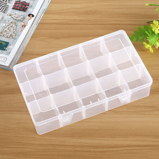 Removable Grid Compartment Plastic Box Organizerfor Jewelry Earring Fishing Hook Small Accessories, Size: Large, 15 Slots, 15 Slots