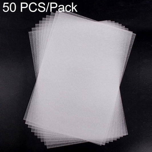 50 PCS Transparent Not Grinding Heat Shrink Film DIY Heat Shrink Film, DIY Heat Shrink Film (Not Grinding)