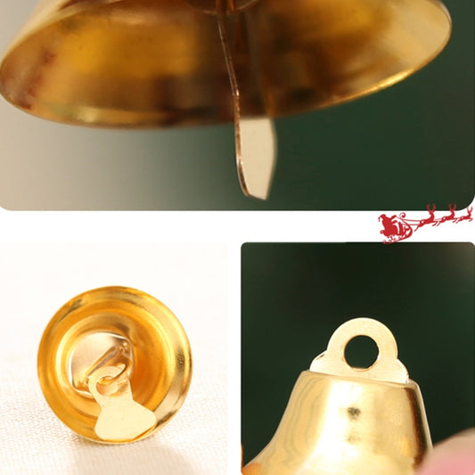10 in 1 Christmas Decorating Christmas Tree Small Bells Decoration Supplies, Size: 2*2cm, Small Bells Gold, Small Bells Silver