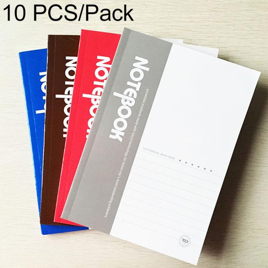 10 PCS 20 Pages A5 Soft Cover Diary Notebook Office Supply, Random Color Delivery, 20 Pages