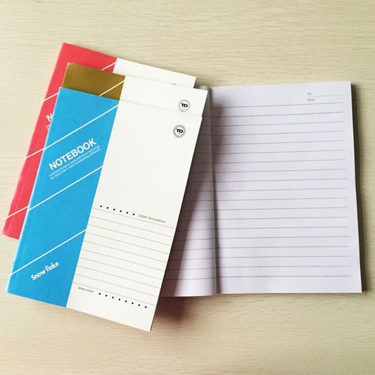 10 PCS 30 Pages A5 Soft Cover Diary Notebook Office Supply, Random Color Delivery, 30 Pages
