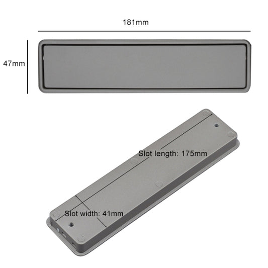 Simple Wardrobe Slotted Scrub Handle Concealed Recessed Drawer Invisible Handle, Hole Distance:160mm, 160mm
