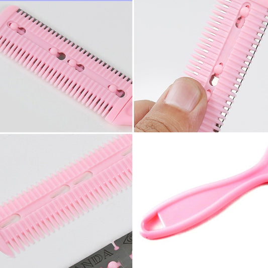 3pcs Hair Tools Double-sided Knife Hair Comb Hair Bangs Trimmer Thinning Device Hair Clipper, Random Color Delivery, 2, 1, 10 PCS Random Color Delivery