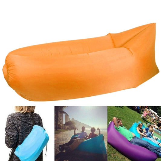Inflatable Lounger Polyester Fabric Compression Air Bag Sofa for Beach / Travelling / Hospitality / Fishing, Size: 185cm x 75cm x 50cm, Normal Quality