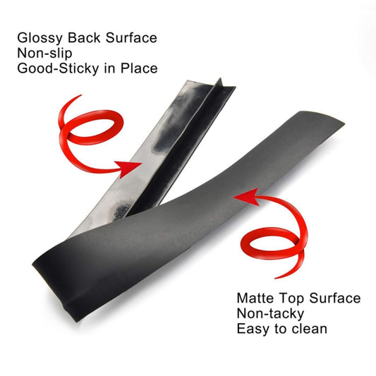 2 PCS 25 inches Gas Stove Slit Strip Antifouling Dustproof Waterproof Kitchen Sealing Strip, 25 inches (White), 25 inches, 25 inches (Black)
