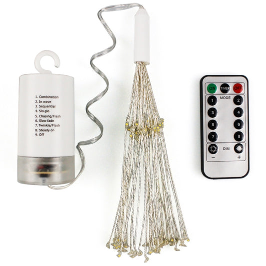 30cm LED decorative light string with battery holder and remote control, warm white glow