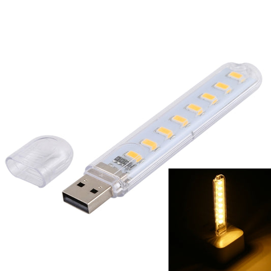 3W 8 LEDs 5730 SMD USB LED Book Light Portable Night Lamp, DC 5V, 8 LEDs