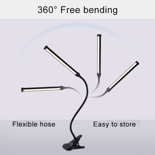 LED Desk Lamp 8W Folding Adjustable Eye Protection Table Lamp, USB Plug-in Version, USB Plug-in Version(Black), USB Plug-in Version(White)