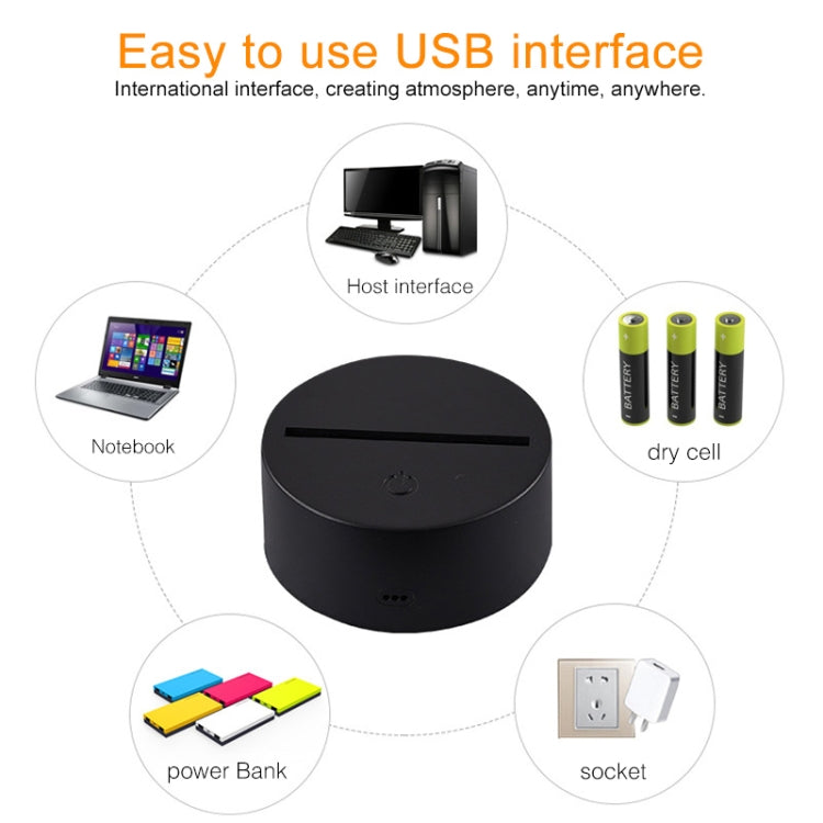USB interface night light module shown with power options and remote control