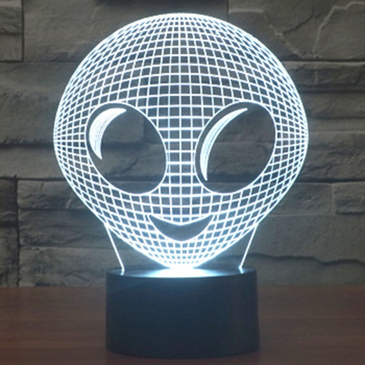 7 Color Discoloration Creative Visual Stereo Lamp Desk Lamp Night Light, Alien Style