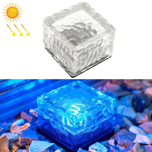 Solar Powered Square Tempered Glass Outdoor LED Buried Light Garden Decoration Lamp IP55 Waterproof,Size: 7 x 7 x 5cm, 7 x 7 x 5cm