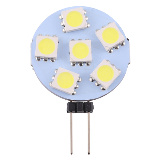 G4 LED bulb with circular LED board, 6 SMD chips, and two pin connectors