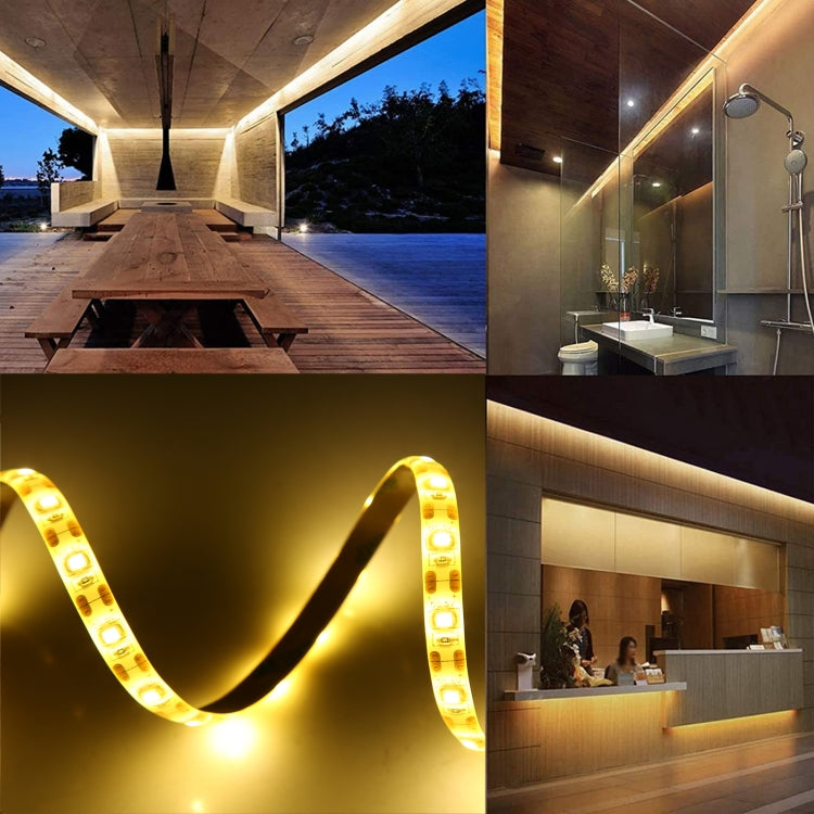 Warm white LED rope light used for decorative lighting, USB powered glow