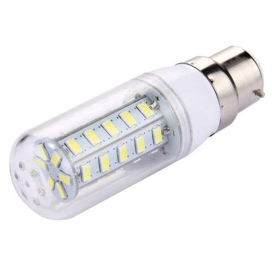LED corn light bulb side view with clear lens and SMD LED chips, B22 base