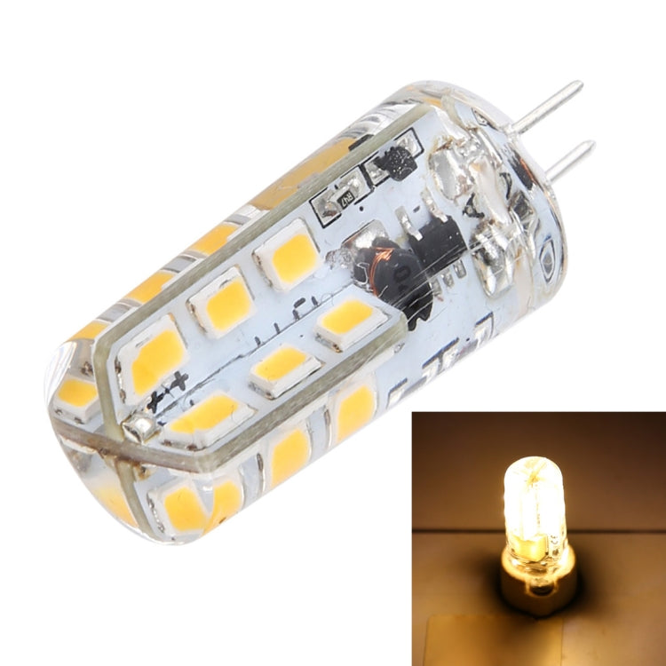 G4 LED corn light bulb with two metal pins and multiple SMD LEDs, clear capsule