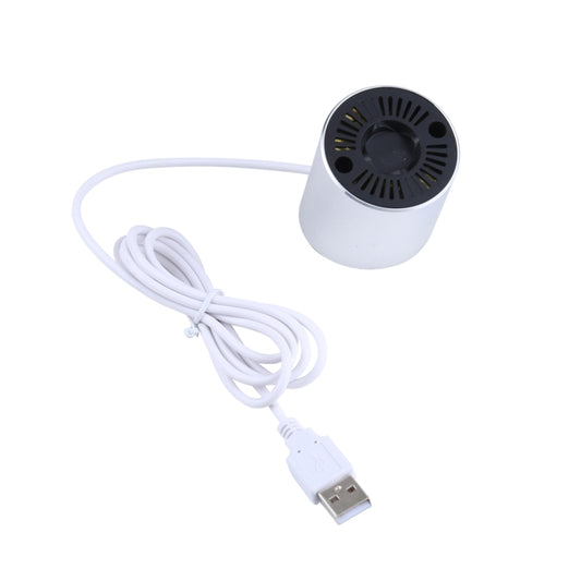 Cylindrical 8-pin magnetic display stand base with vented top and USB cable
