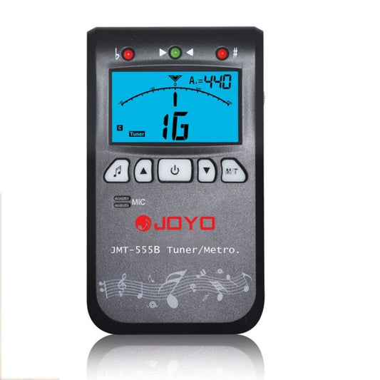 Handheld digital tuner metronome with LCD screen, backlight, buttons, built-in MIC