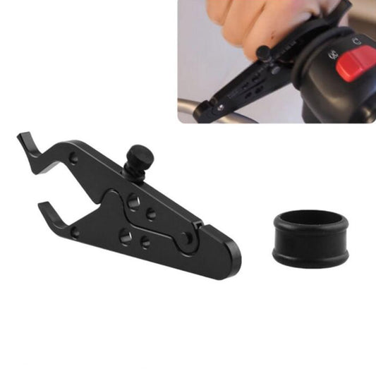 MB-OT312-BK Universal Motorcycle Modified Aluminum Throttle Control Clip Auxiliary Handle Fixed Clip Set, MB-OT312-BK