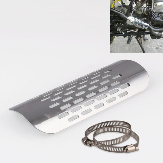 MB-EX014-S Motorcycle Modification Accessories Iron 75mm Exhaust Pipe Heat Shield for Kawasaki, MB-EX014-S