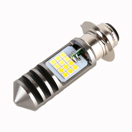 PX15D DC12V / 7.4W Motorcycle LED Headlight with 24LEDs SMD-3030 Lamp Beads, PX15D Style 1 (Yellow + White), PX15D Style 1 (White Light)