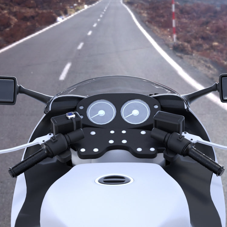 Motorcycle heated grip handlebar hand covers with three-gear temperature control panel